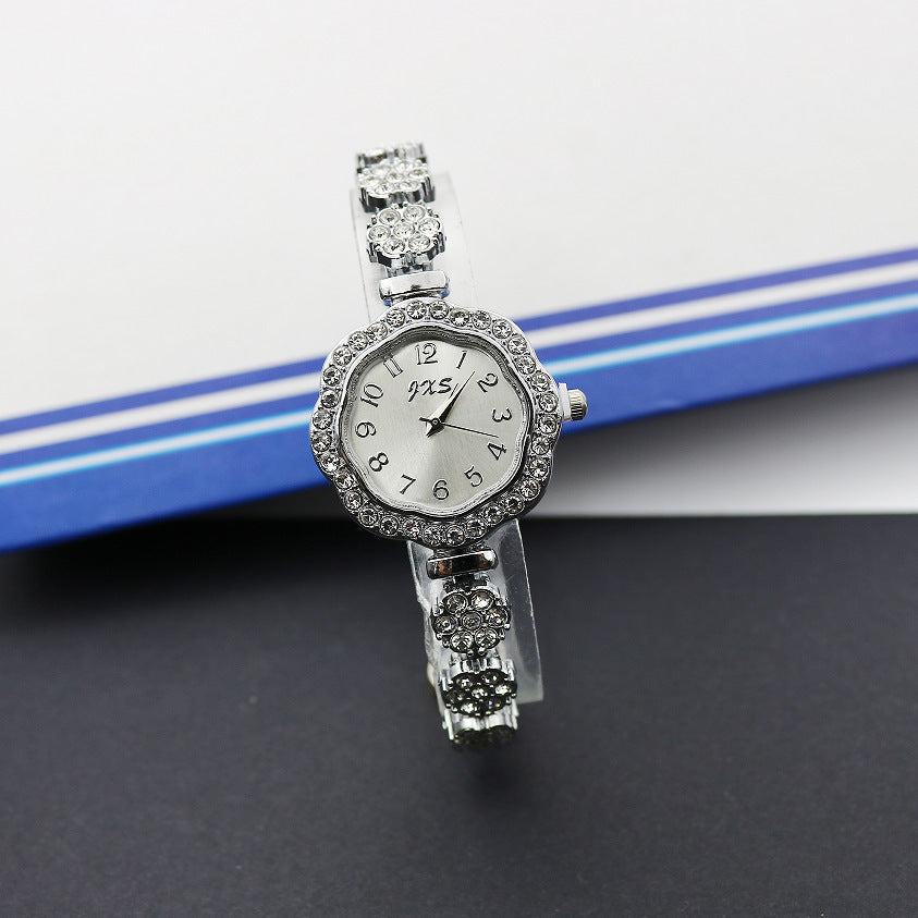 Special Interest Light Luxury Temperament And Fully-jewelled Square Fashion Watch