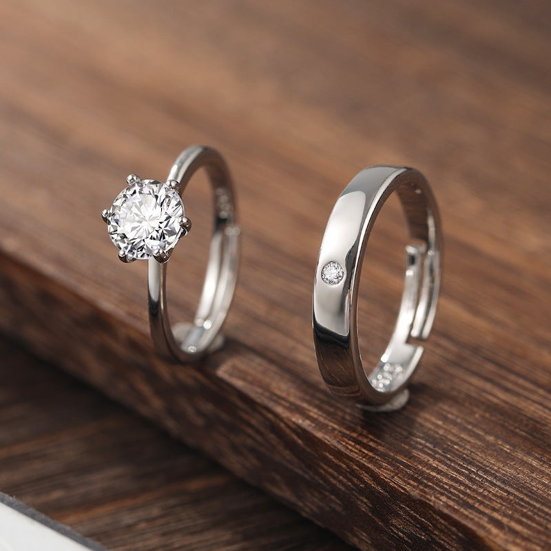 Creative Fashion Simple Open Zircon Ring