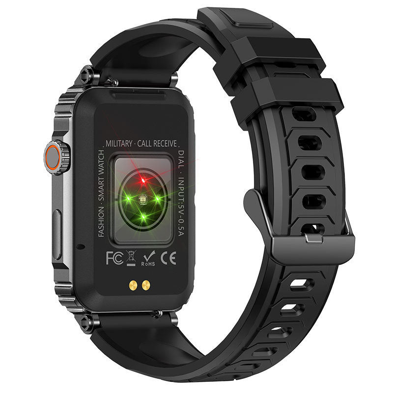 KR88 Bluetooth Calling 157-inch Voice Assistant Heart Rate Blood Oxygen Monitoring Multi-sport Smart Watch