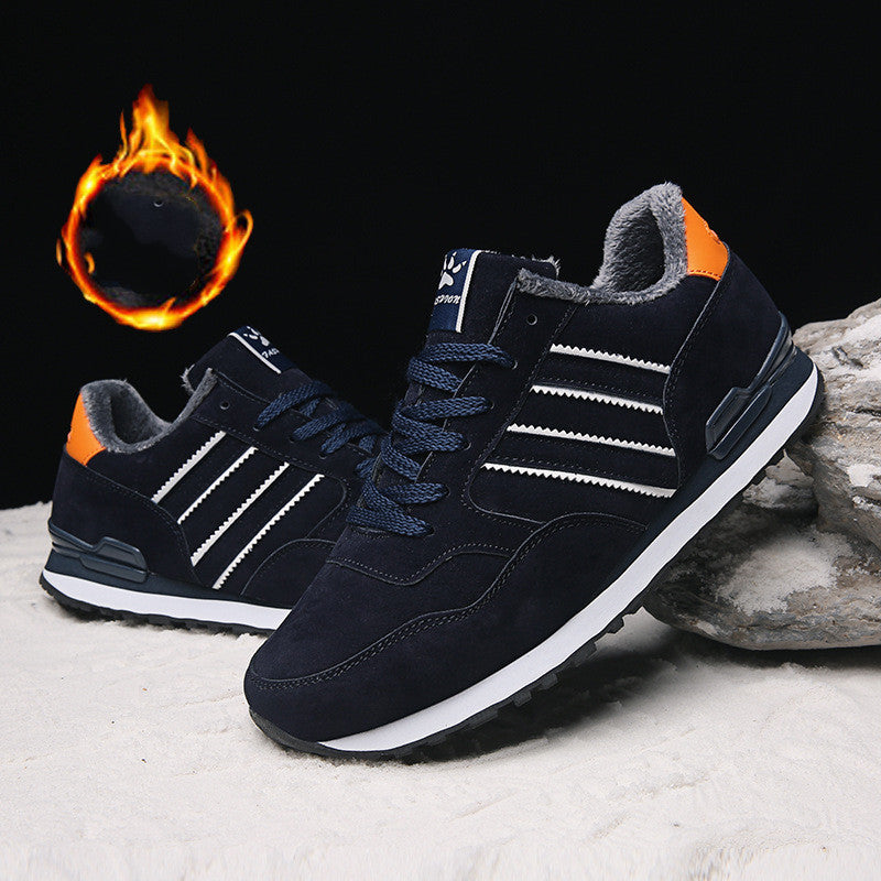 Men's Tide Plus Velvet Mesh Breathable Travel Running Shoes