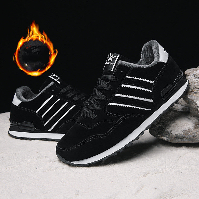 Men's Tide Plus Velvet Mesh Breathable Travel Running Shoes