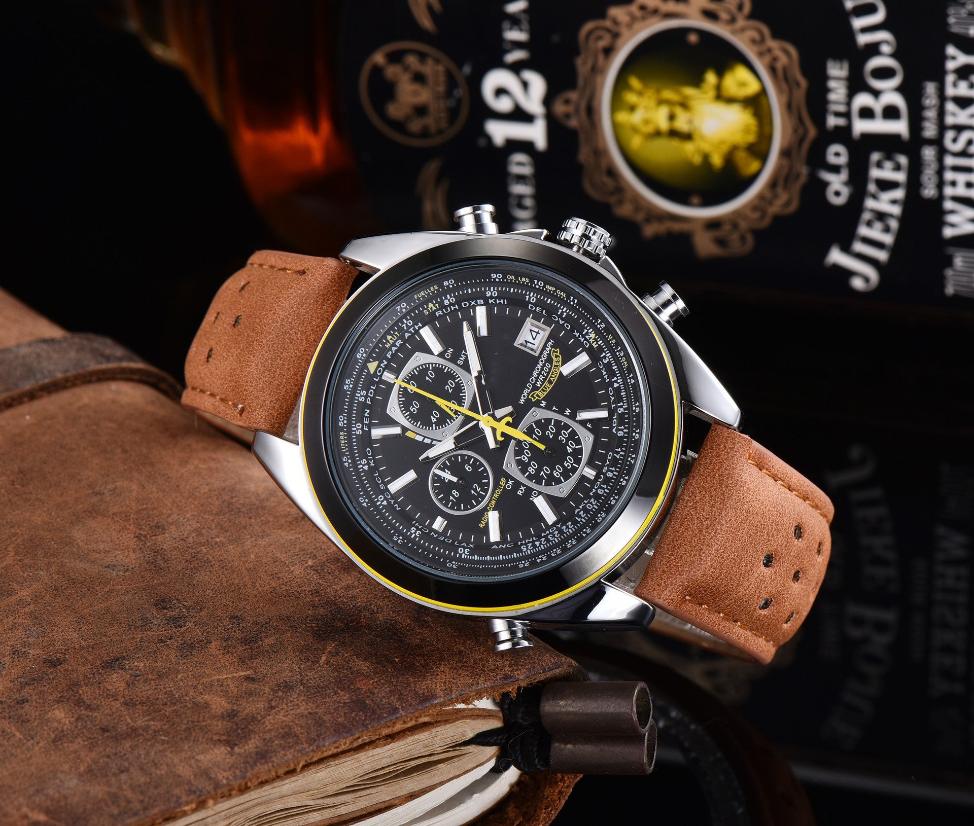 1 Foreign Trade Wis Products Men's 6-Pin Belt Quartz Watch