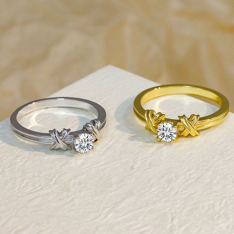 Simple Fashion Zircon Female Ring