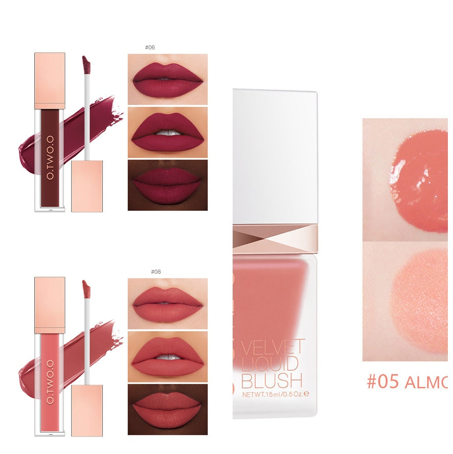 High-energy Dense Fog Matte 18 Color Lip Glaze Non-stick Cup Velvet