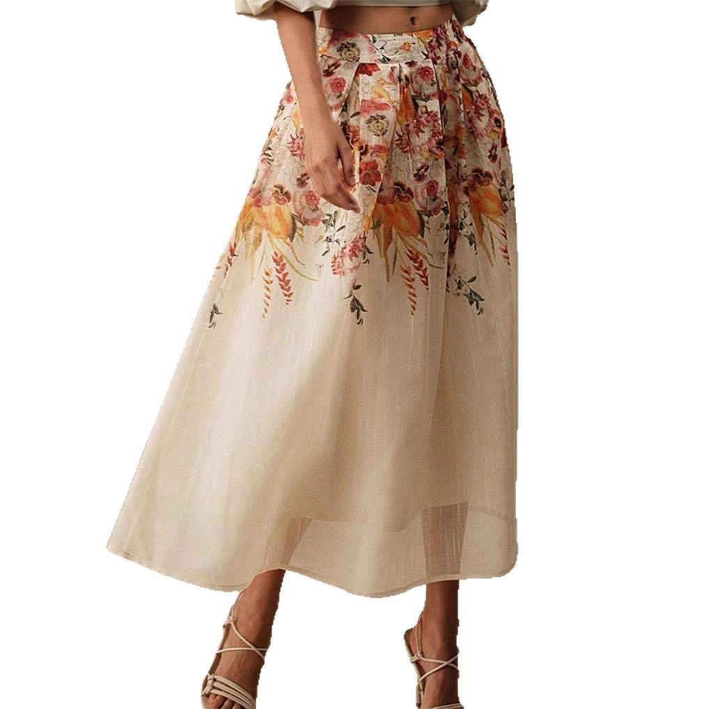 Gorgeous Elegant Bamboo Digital Printed Skirt