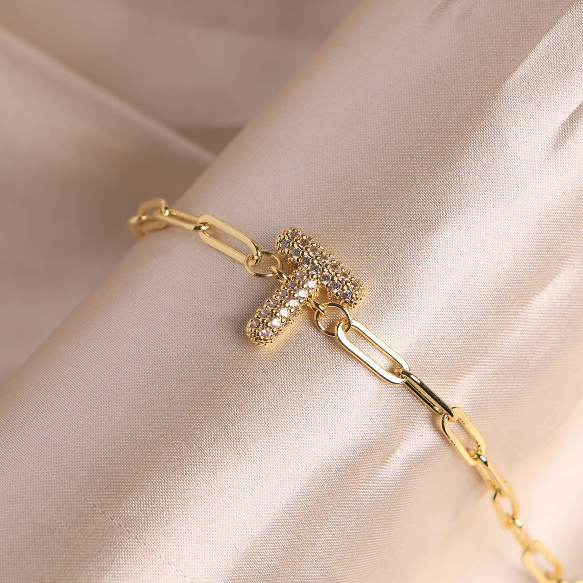 18K Bubble Balloon 26 English Zircon Clip Bracelet