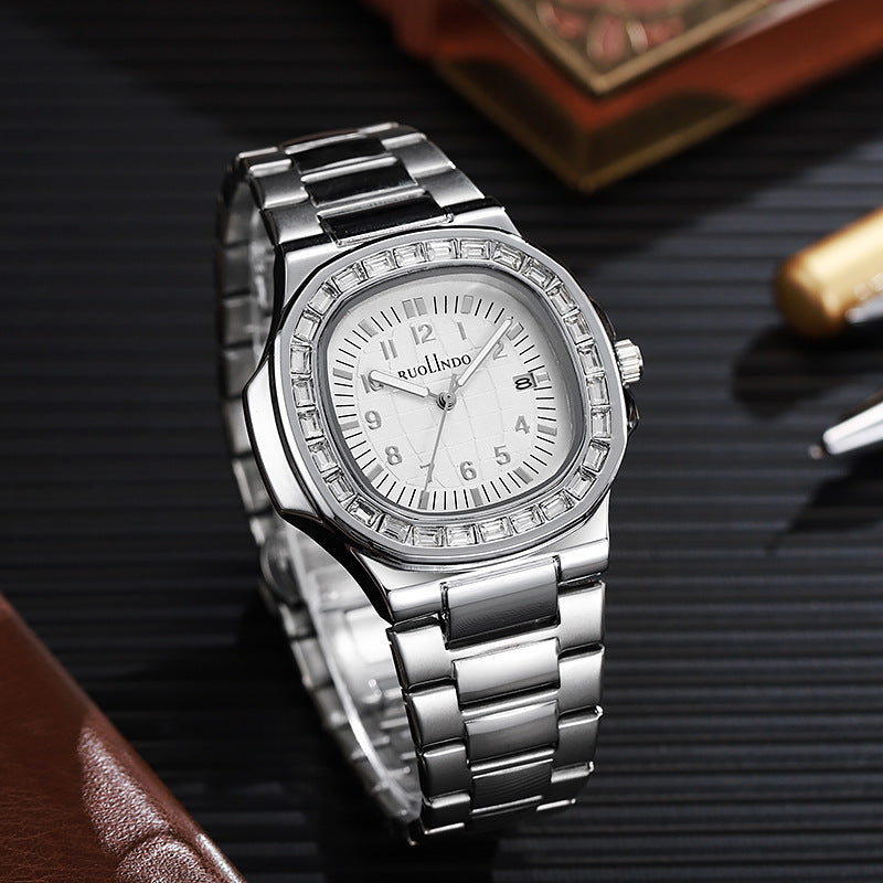 Double Calendar Advanced Stainless Steel Luminous Men's Watch