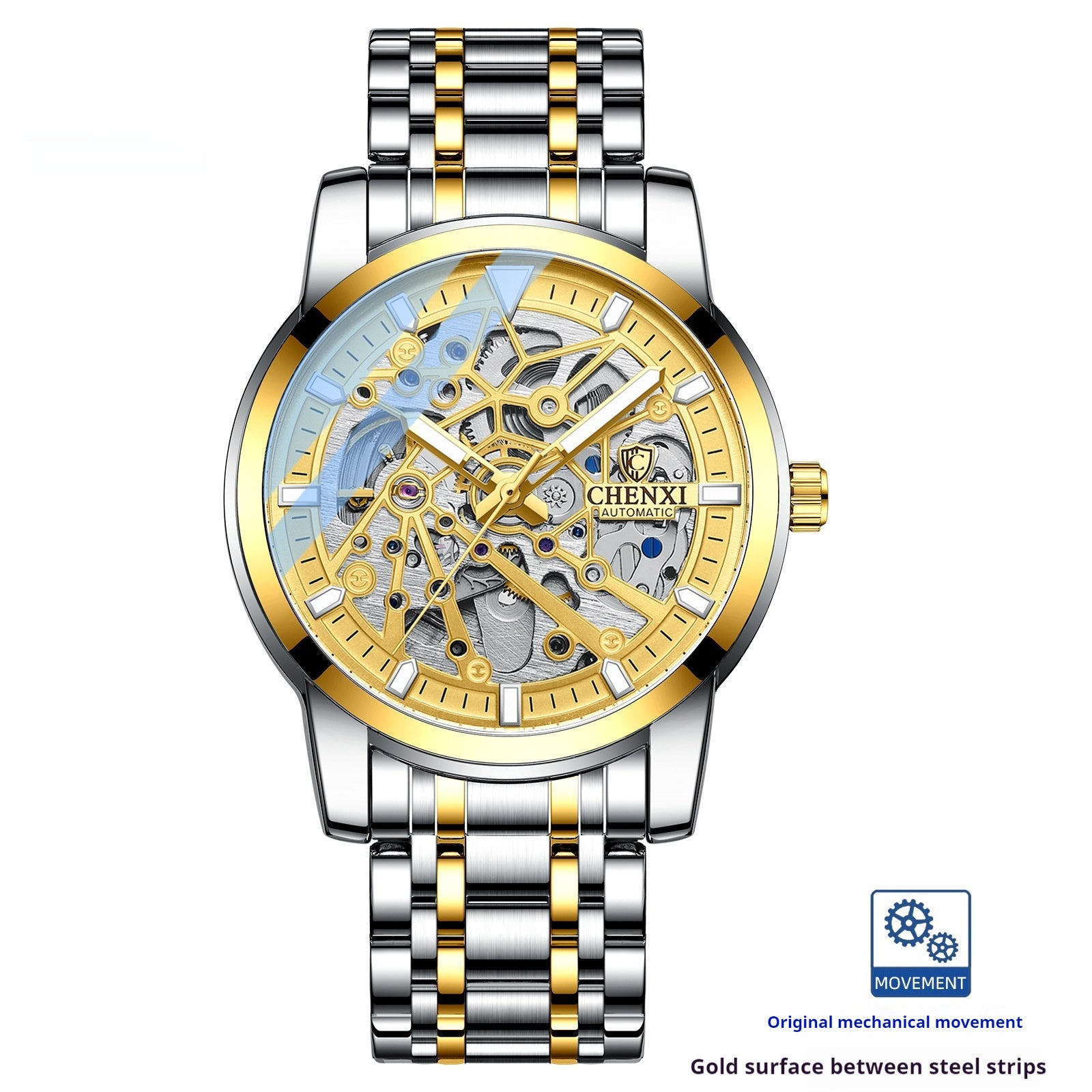 Hollow Automatic Mechanical Watch Waterproof Luminous