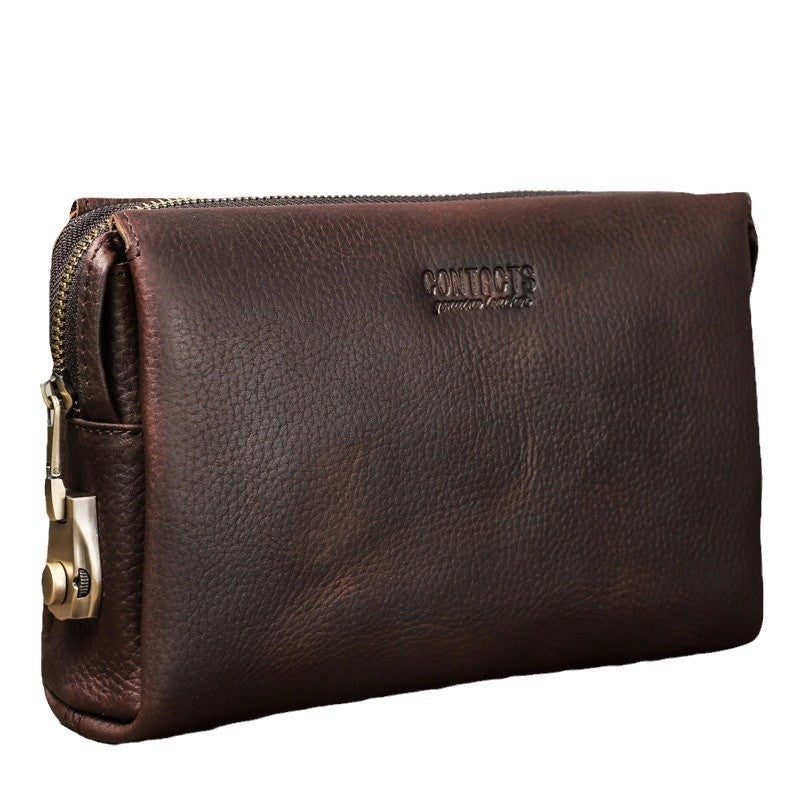 Black Angel First Layer Cattlehide Leather Men