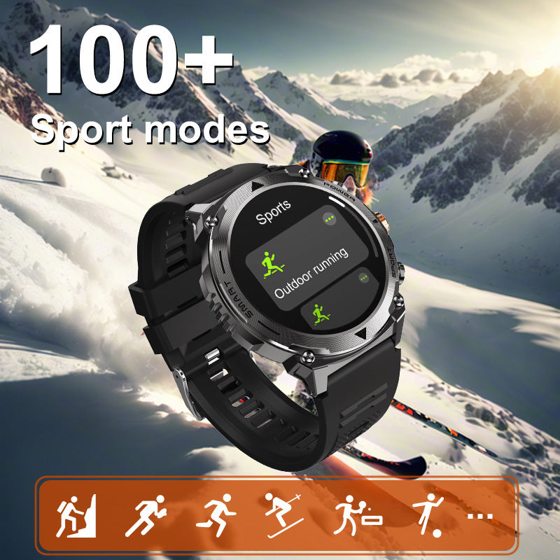 T53 Bluetooth Calling Outdoor Three-proof Sport Watch 143-inch AMOLED Heart Rate Blood Pressure Smart Watch