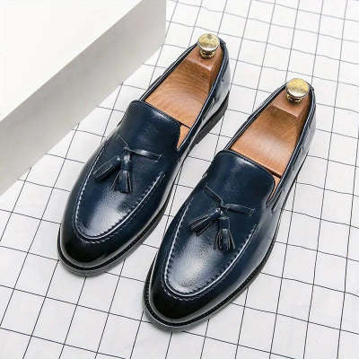 Men's New Suit Low Heel Leather Shoes