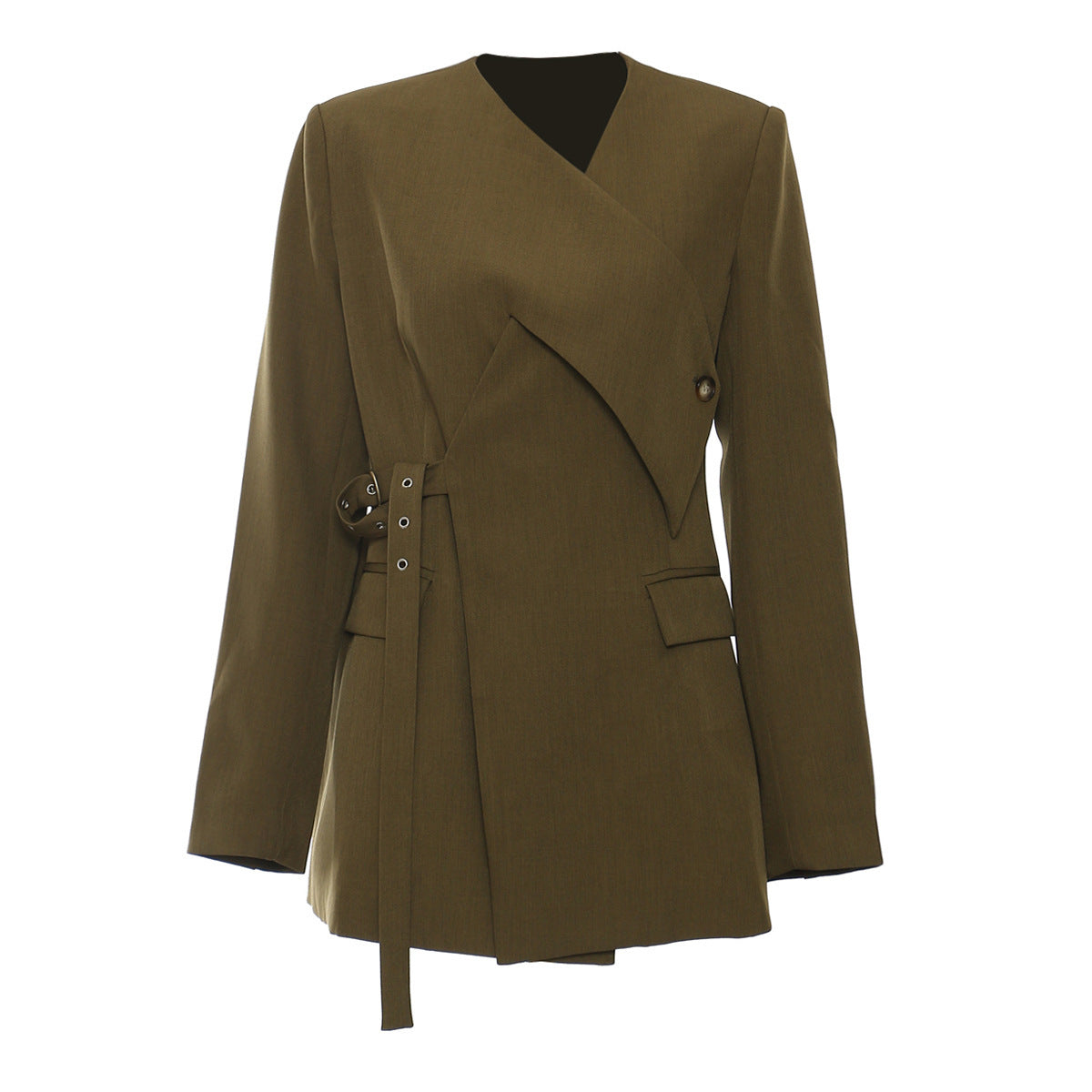 Irregular Cutting Heavy Industry Corns Waist-tight Suit Jacket