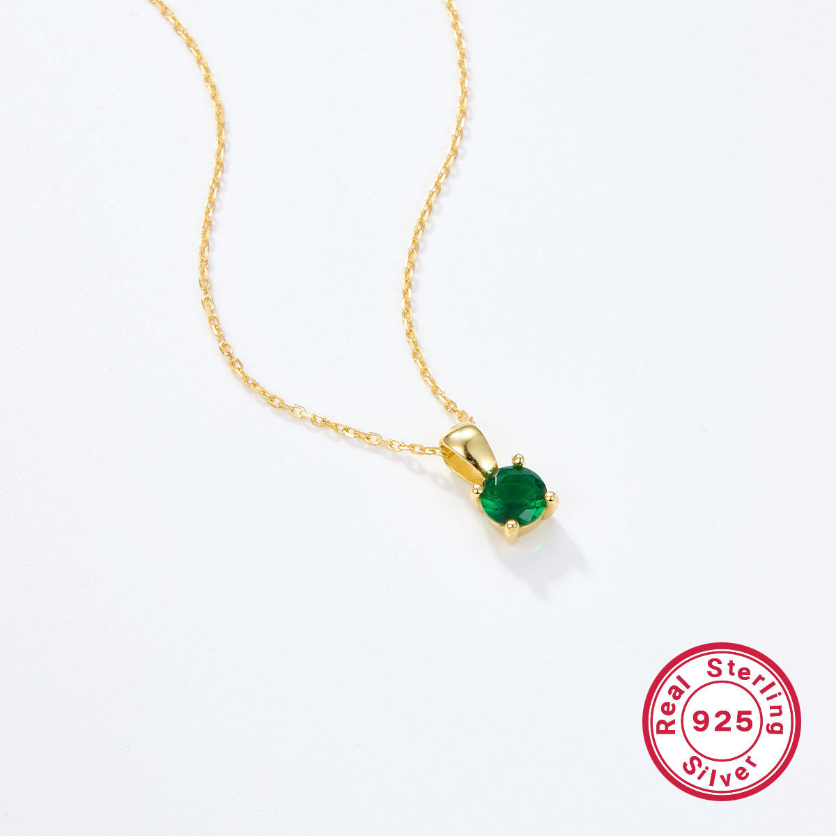 925 Sterling Silver December Birthday Stone Necklace Niche Senior Female