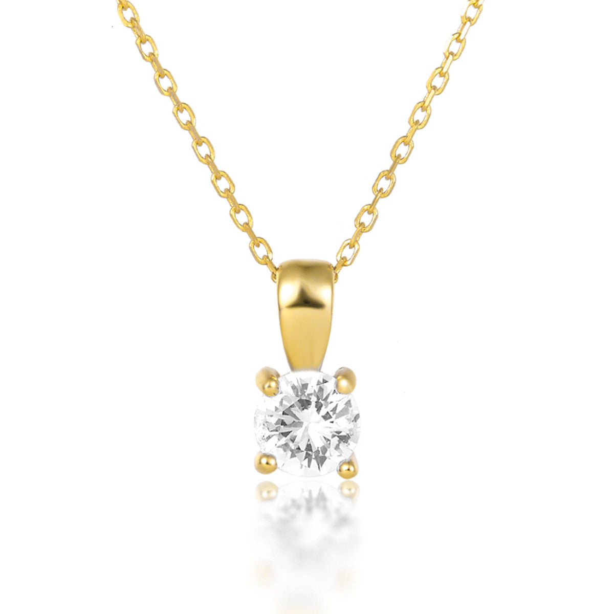 925 Sterling Silver December Birthday Stone Necklace Niche Senior Female