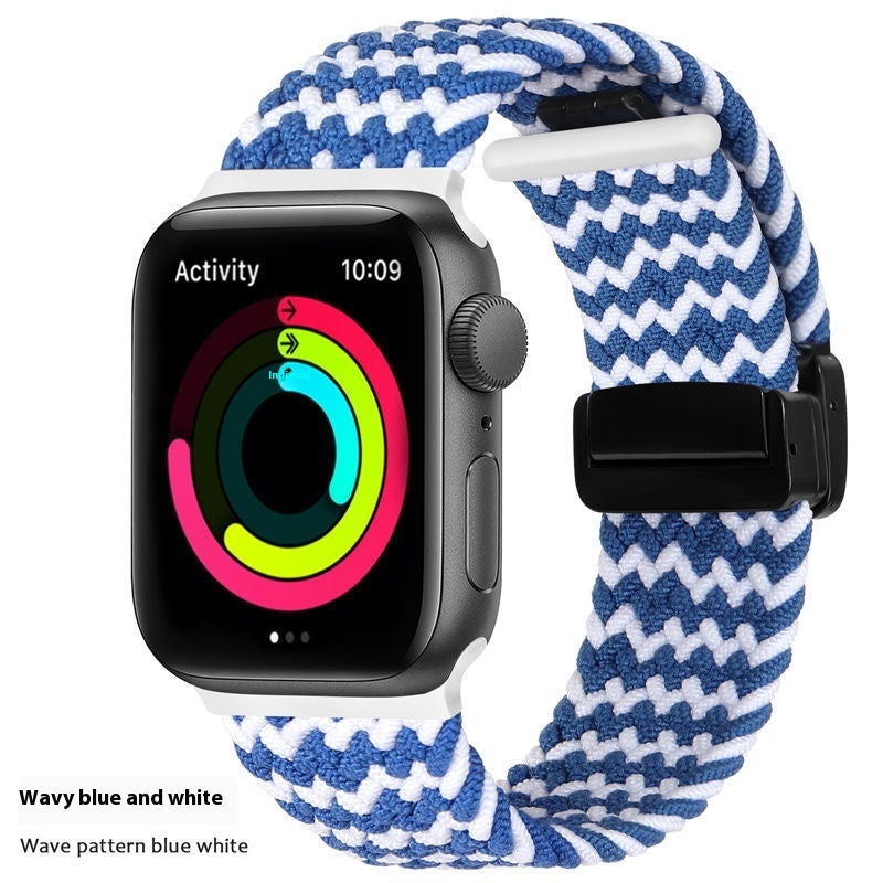 Knitted Nylon Watch Strap And Wristband For Sports
