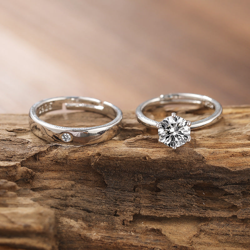 Creative Fashion Simple Open Zircon Ring