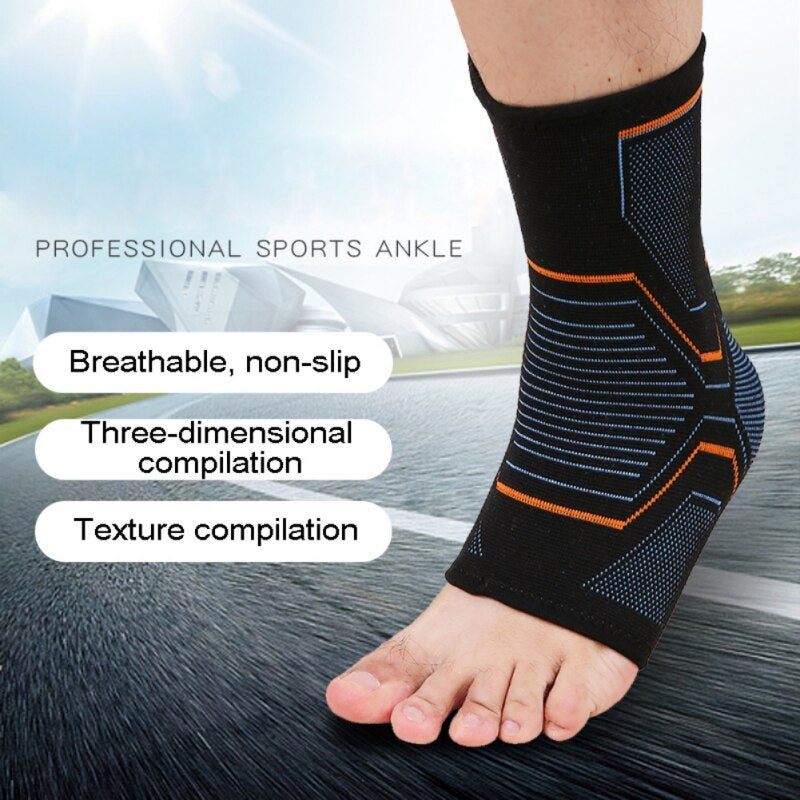 Nylon compression protects ankles