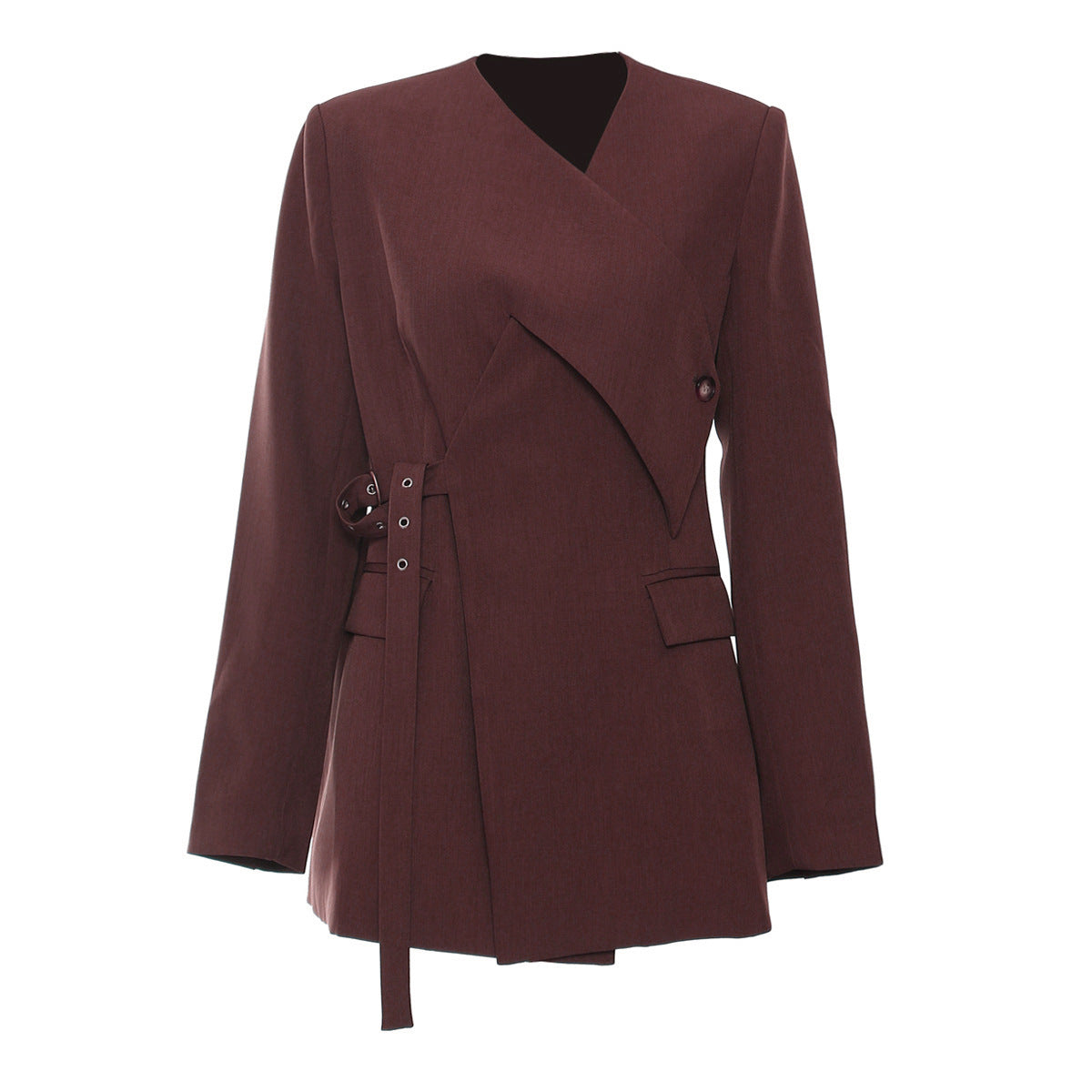 Irregular Cutting Heavy Industry Corns Waist-tight Suit Jacket