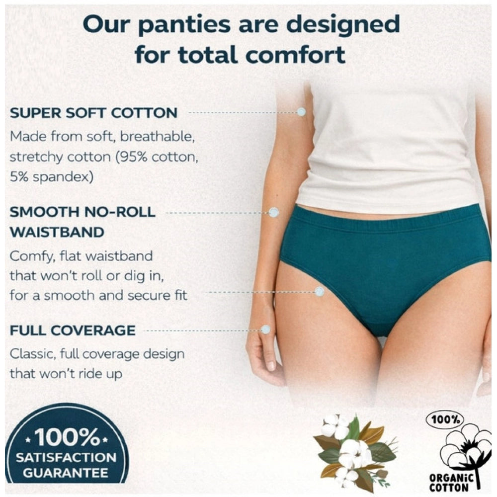 Pack of_6 Women's Cotton Solid Hipster Panty (Multicolor)