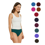 Pack of_12 Women's Cotton Solid Hipster Panty (Multicolor)