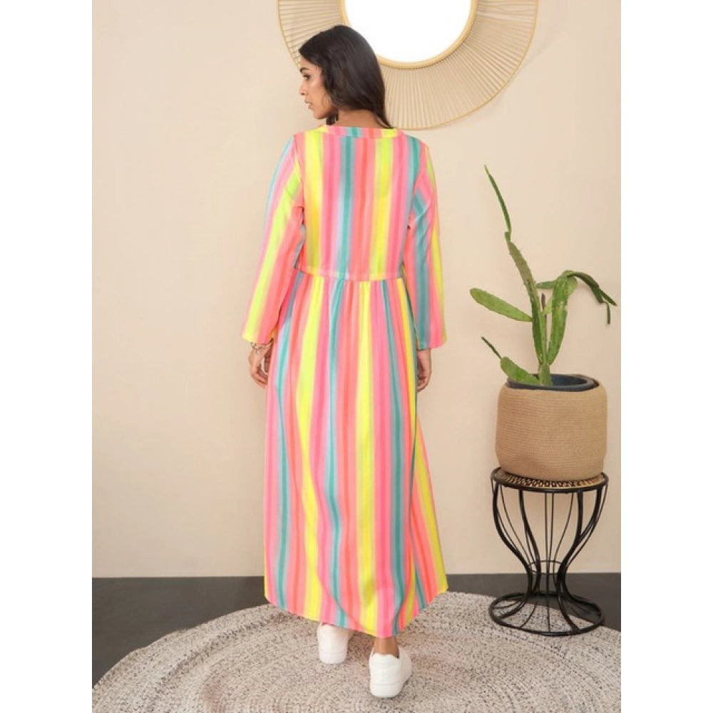 Women's Polyester Crepe Printed Long Sleeves Shrug (Multicolor)