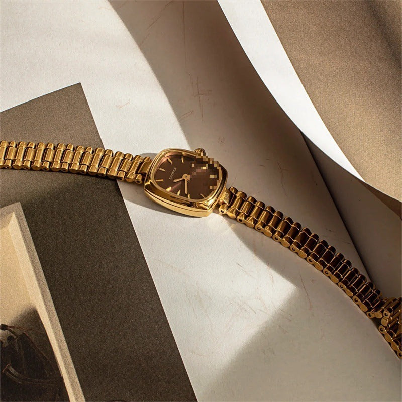 Autumn And Winter Niche New Style Small Cube Sugar Light Luxury Women's Watch