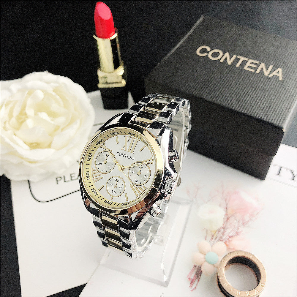 Women's Fashion Diamond Quartz Mesh Strap Watch