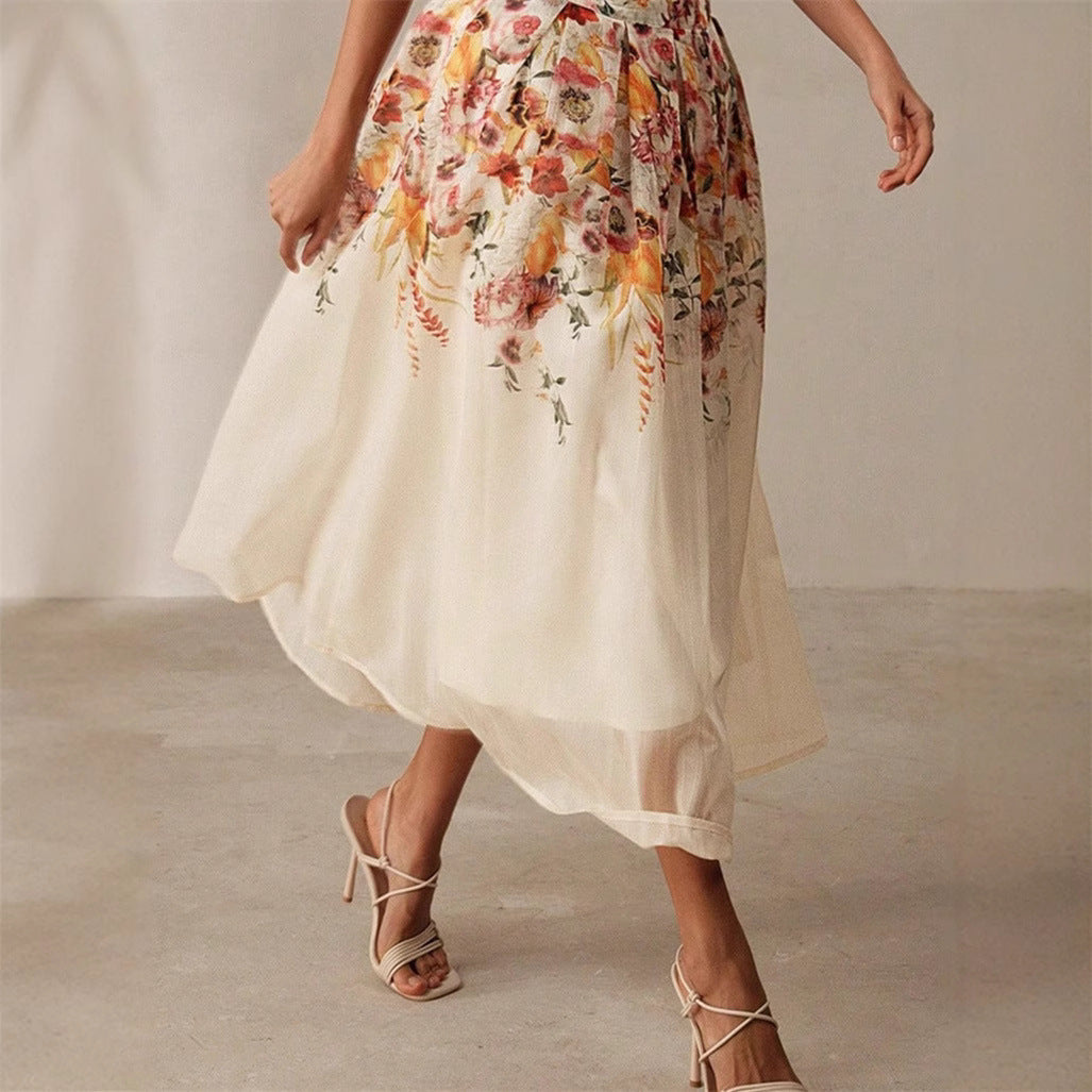 Gorgeous Elegant Bamboo Digital Printed Skirt