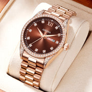 Log Series Diamond Disc Quartz Women's Watch