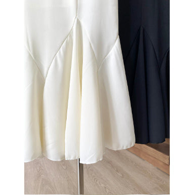 Women's Black High Waist Slimming Fishtail Skirt