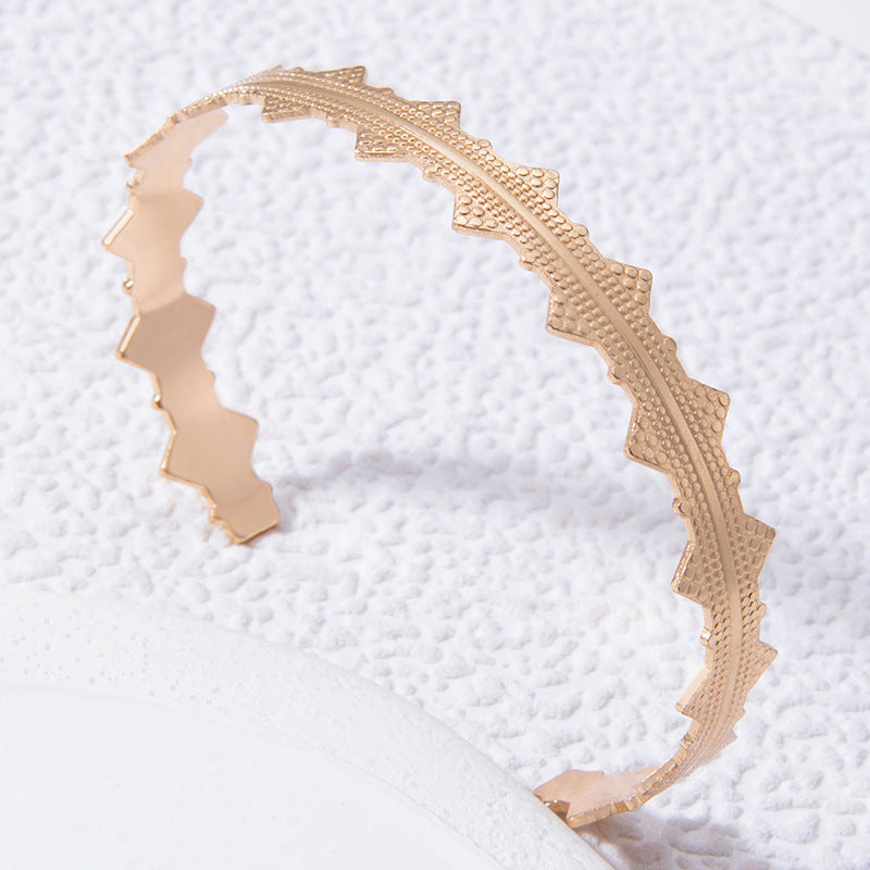 Bow Letter Personality Geometric Irregular Bracelet