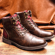 Zipper Plus Size Men's Leather Fashion Tooling Martin Boots