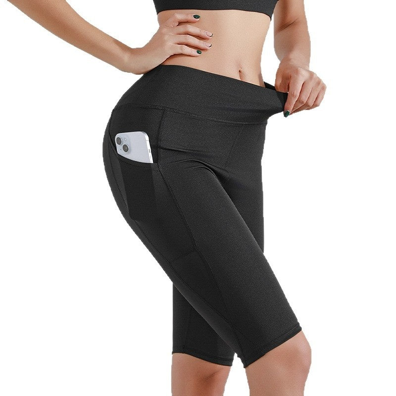 Yoga Pants Women's Sports Fitness Five-point Shark Pants