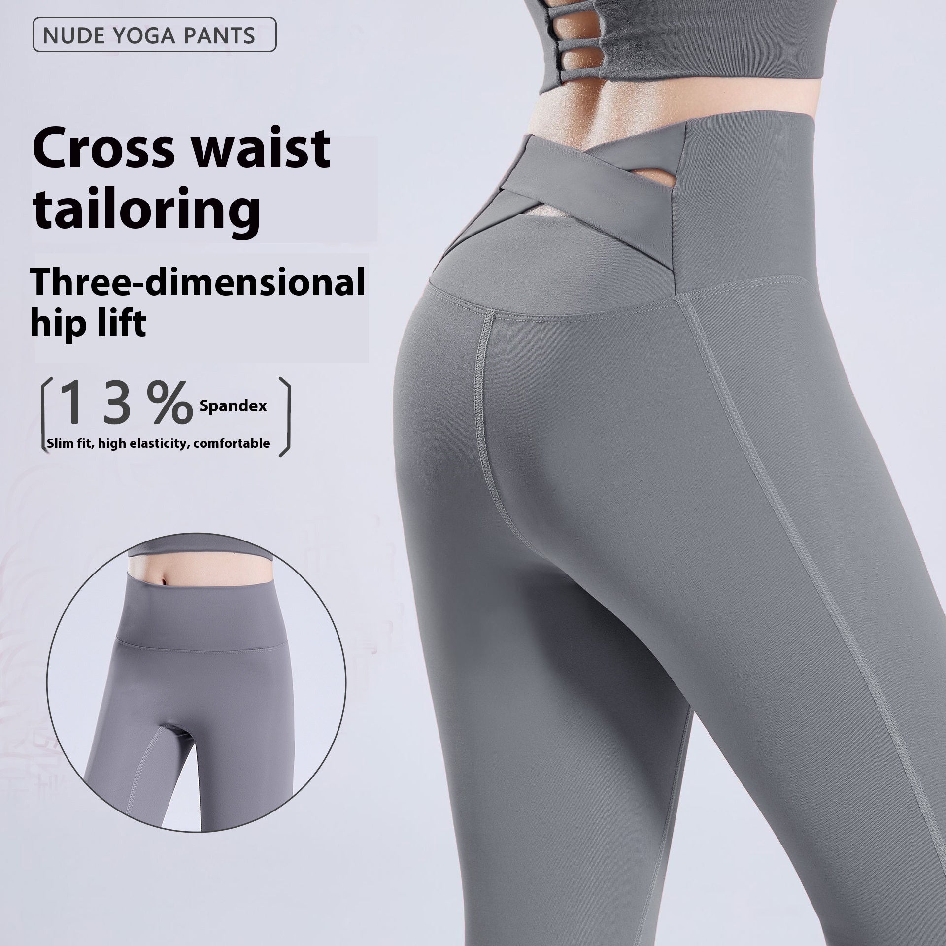Yoga Pants Women's High Waist Nude Feel Outer Wear