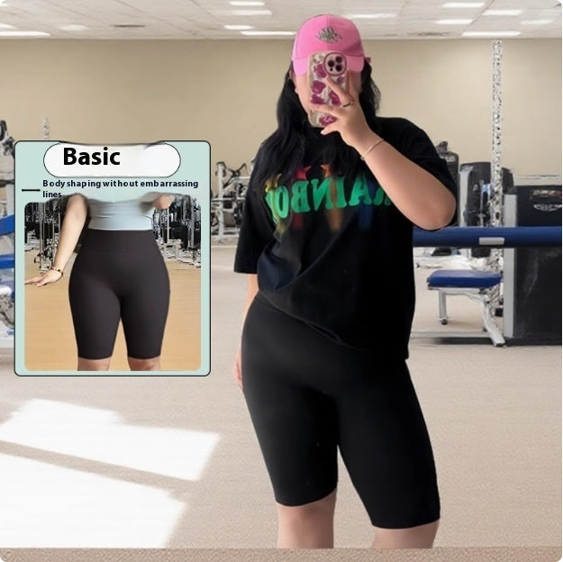 Large Size Fat Mm Super Slim High Waist Hip Lift High Elastic Leggings