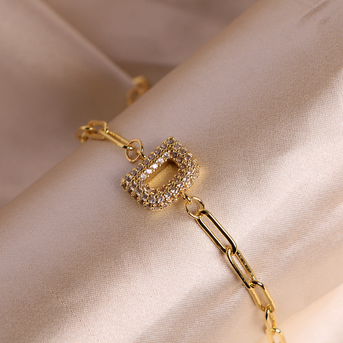 18K Bubble Balloon 26 English Zircon Clip Bracelet