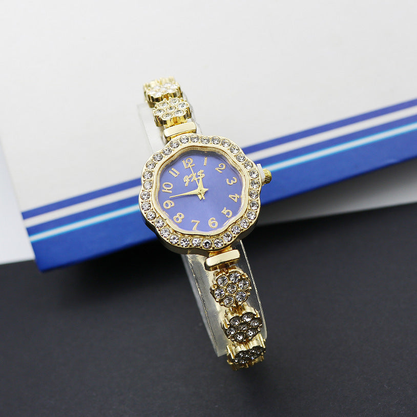 Special Interest Light Luxury Temperament And Fully-jewelled Square Fashion Watch