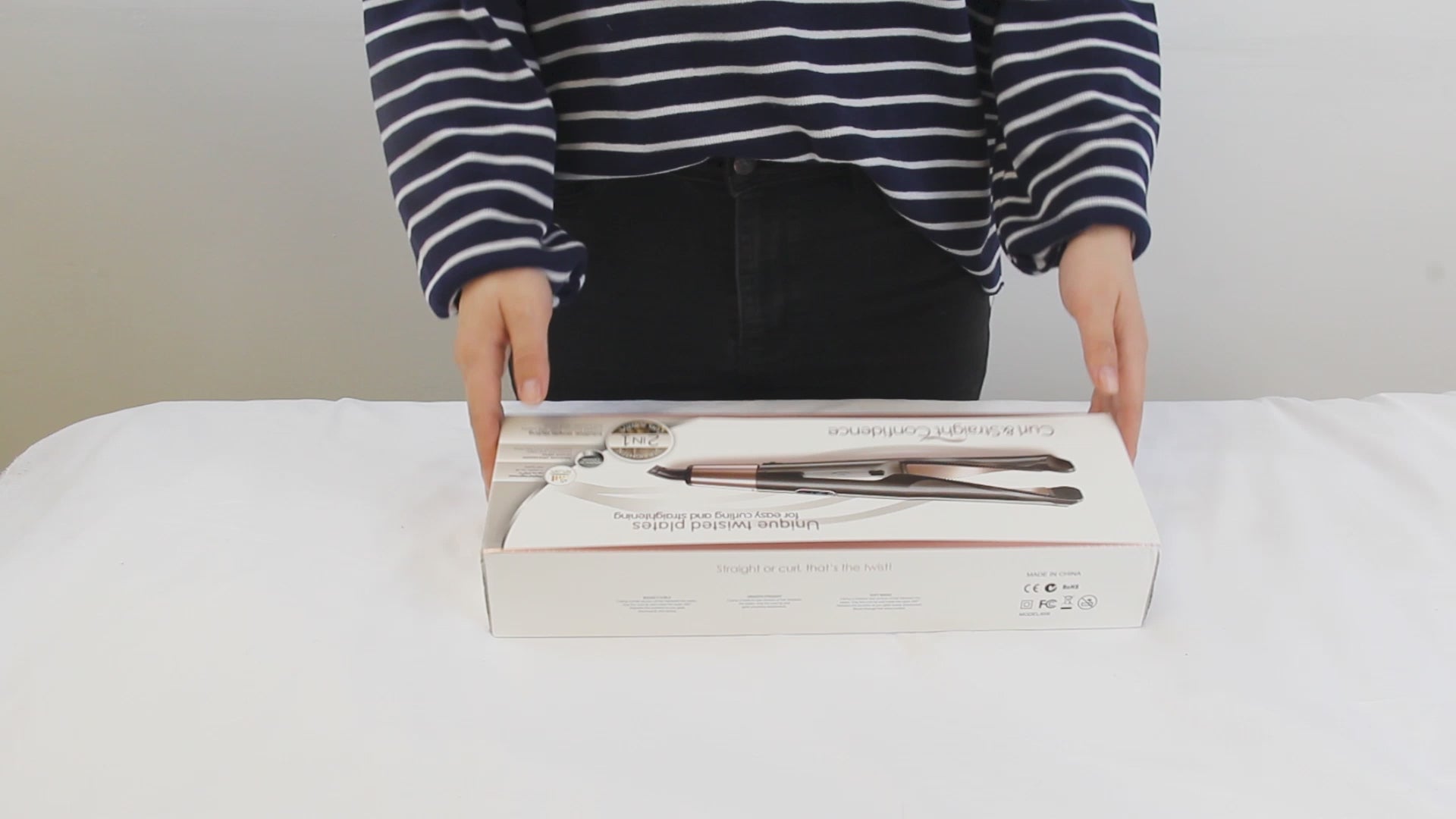 Load video: 2 In1 Professional Hair Straightener Hair Crimper Dry/Wet Hair Straightening Curling Comb