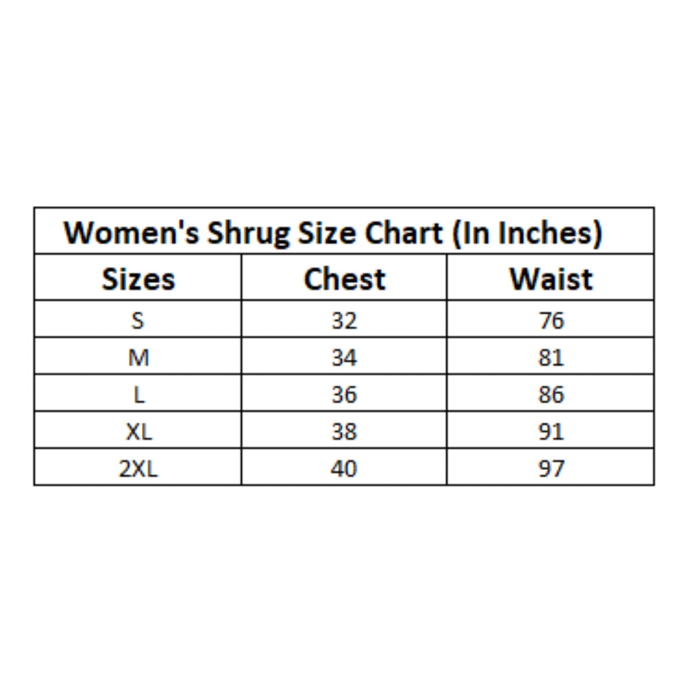 Women's Polyester Crepe Printed Long Sleeves Shrug (Multicolor)